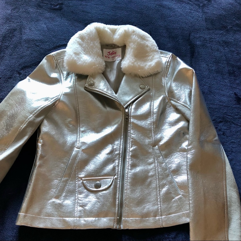 Justice Metallic Jacket